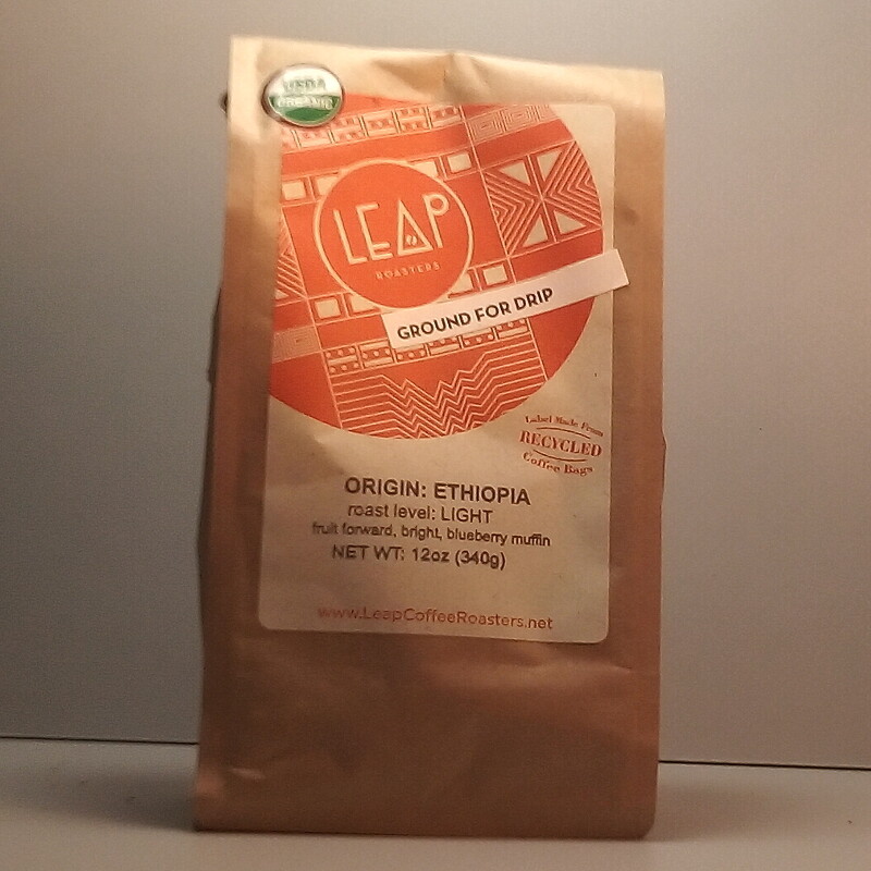 Leap Coffee (Certified Organic) - Ethiopia (Light) - 12 oz. bag