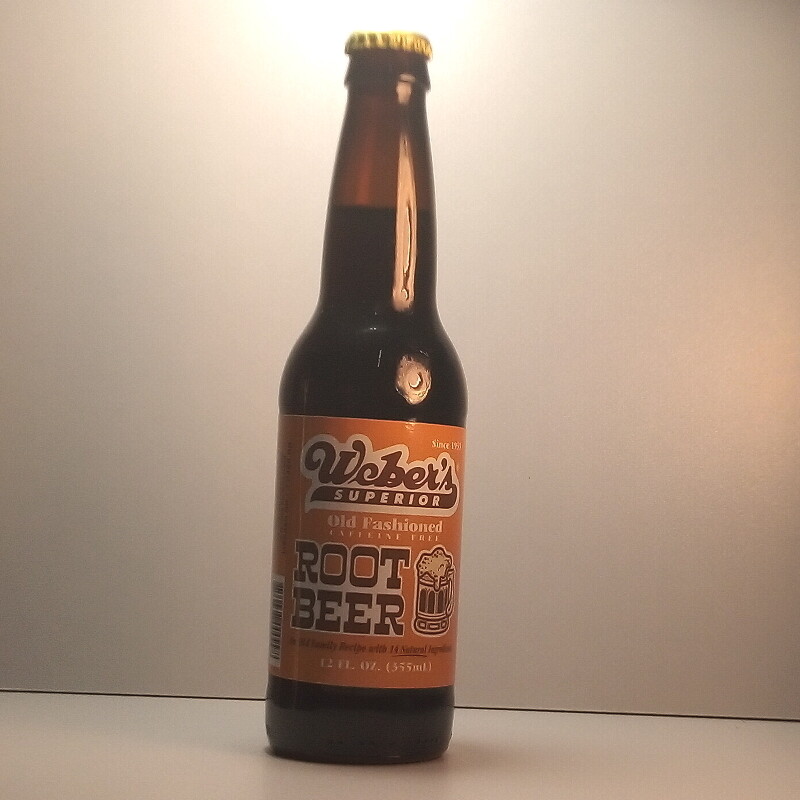 Weber's Root Beer - glass bottle