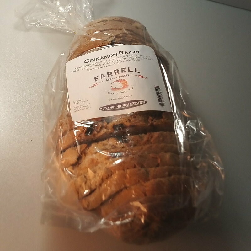 Farrell Bread - Cinnamon Raisin - 1.68 lbs.