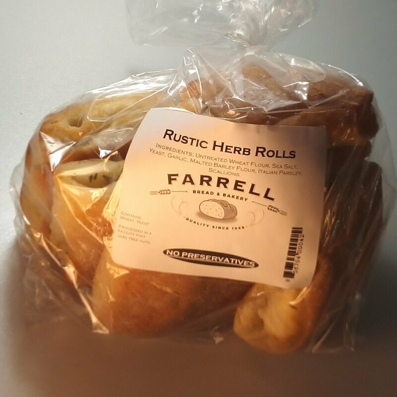 Farrell Bread - Rustic Herb Rolls (6 pack) - 1lb.
