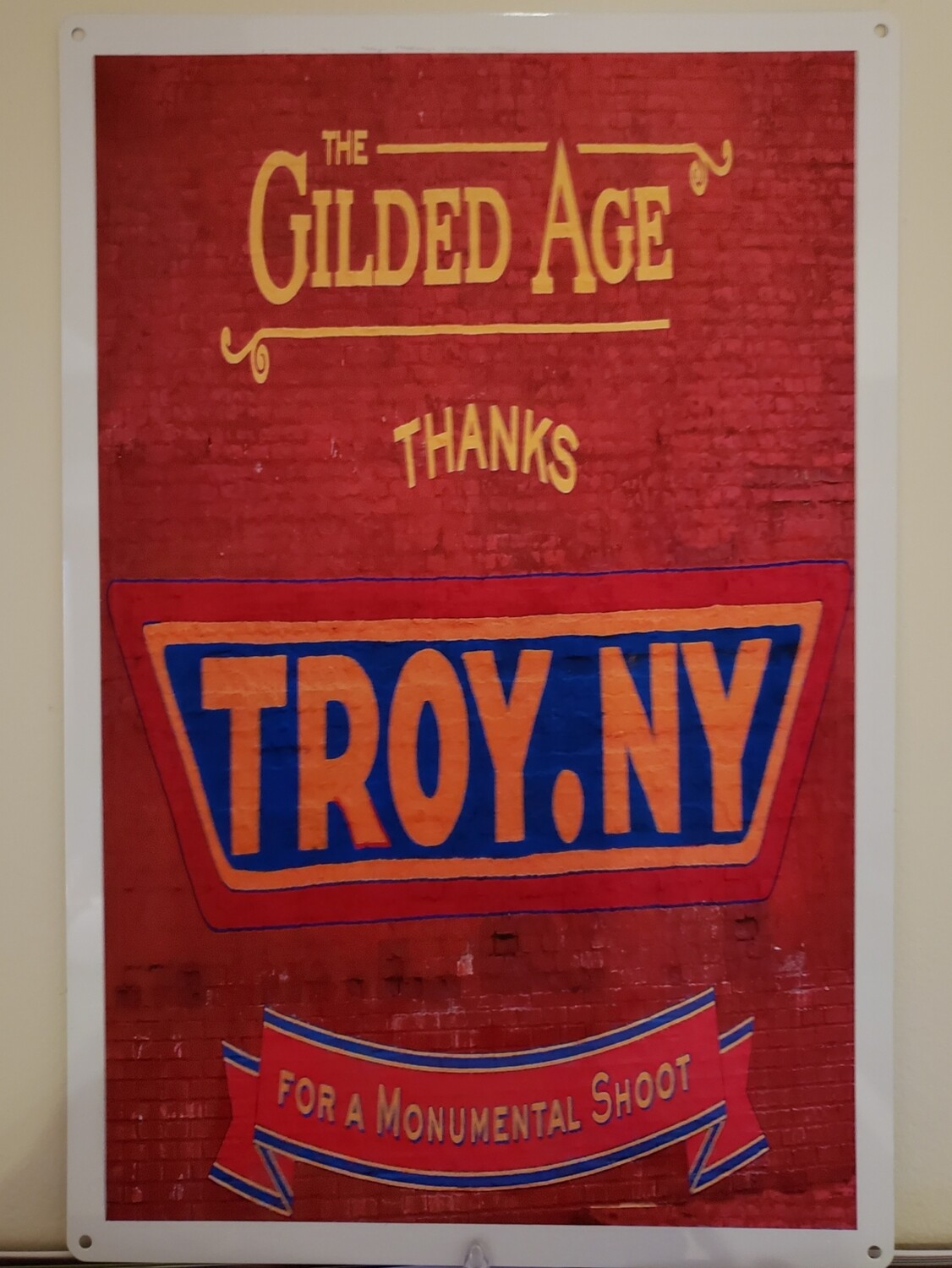 The Gilded Age Troy sign