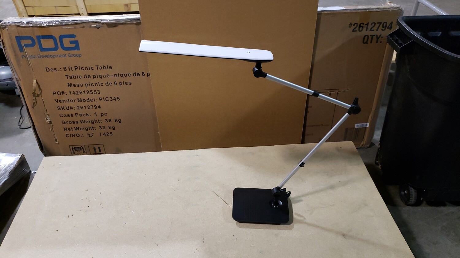 Bostitch Swing Arm Desk Lamp