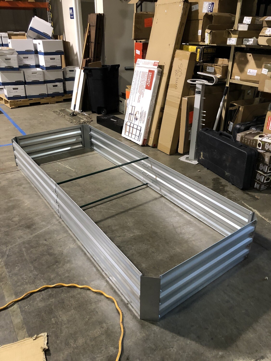 Galvanized Garden Planter- 6ft x 3ft