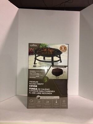 38-in Brown Round Firepit Cover