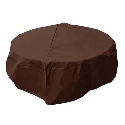 38-in Brown Round Firepit Cover