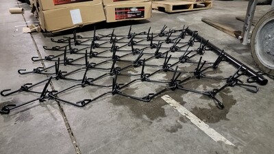 Harrow Rake — 48 1/2in.W x 64in.L, 3/8in. Dia. Tines