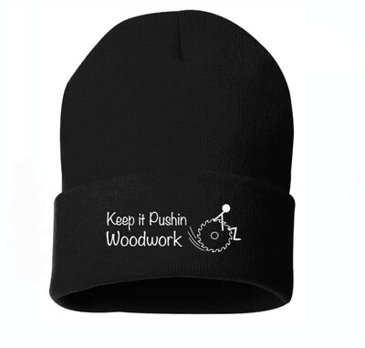 Beanie with embroidered logo