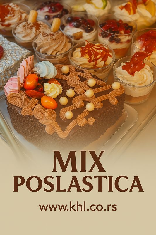 Mix poslastica čokoladnih i voćnih