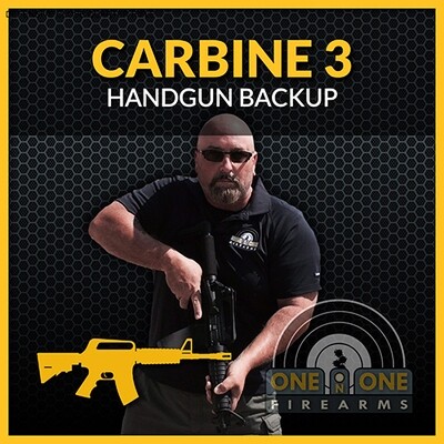 CARBINE 3 | CARBINE - HANDGUN BACKUP, 1 JUNE 2024, Range 5B