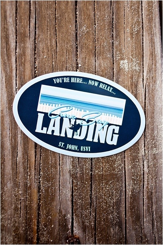 Cruz Bay Landing Oval Sticker