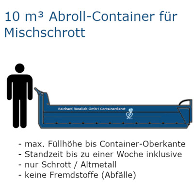 10 m³ Abroll-Container für Schrott