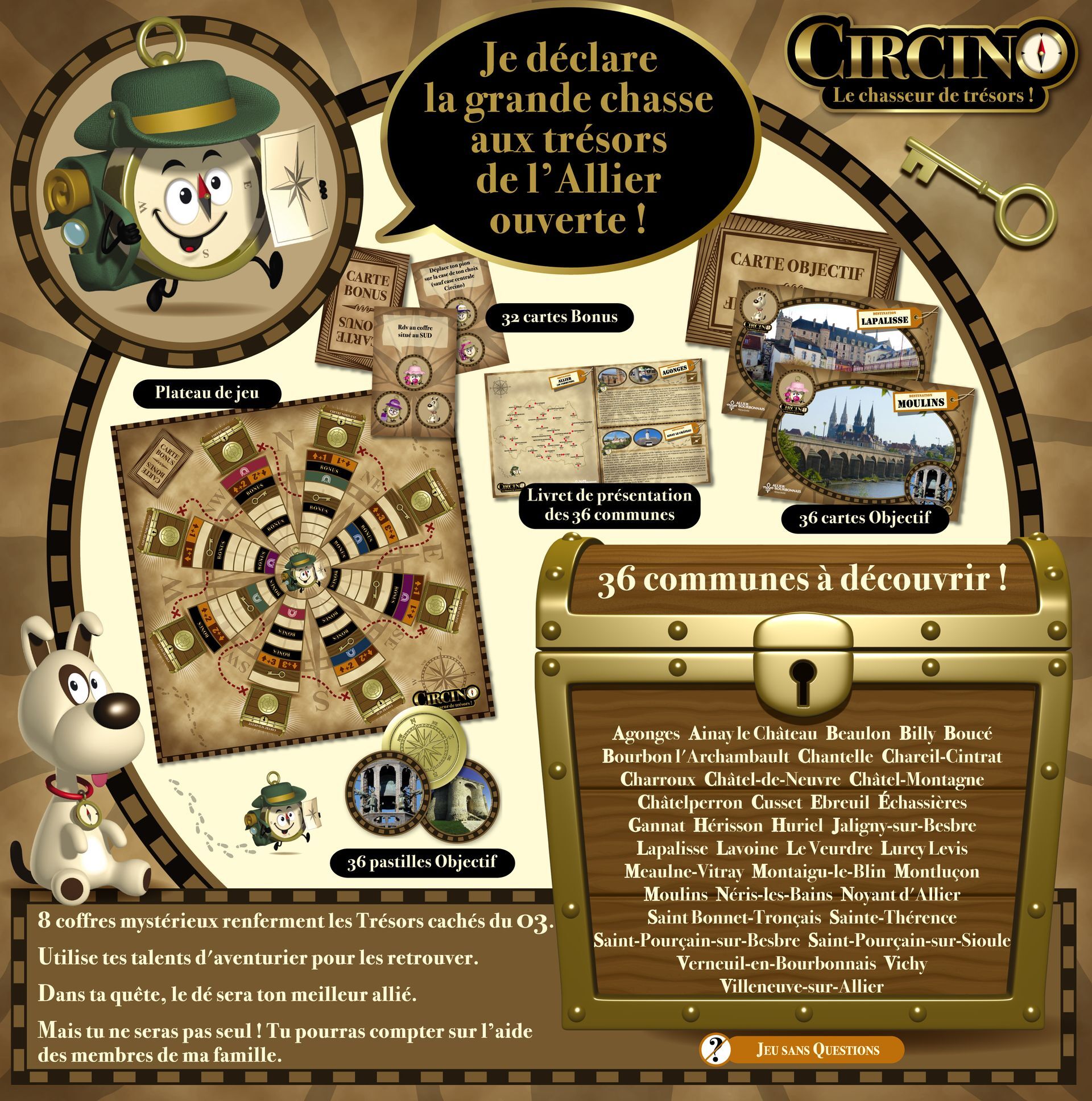 Circino, le Chasseur de Trésors - Destination Allier