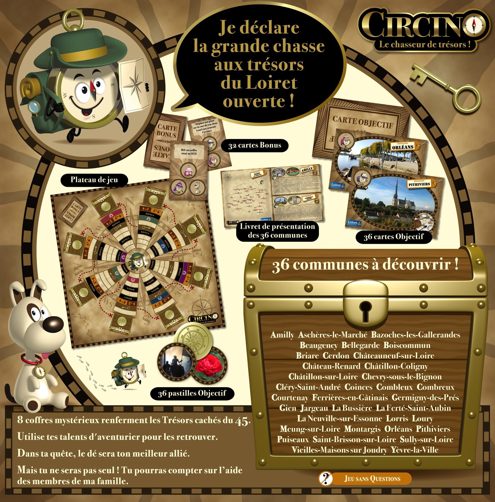 Circino, le Chasseur de Trésors - Destination Loiret