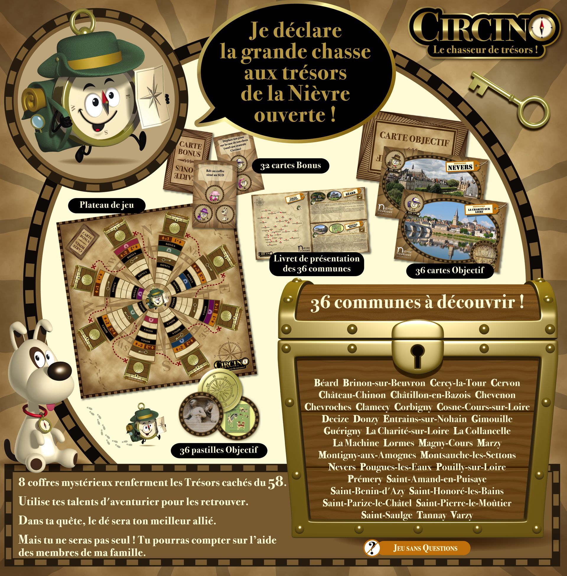 Circino, le Chasseur de Trésors - Destination Nièvre