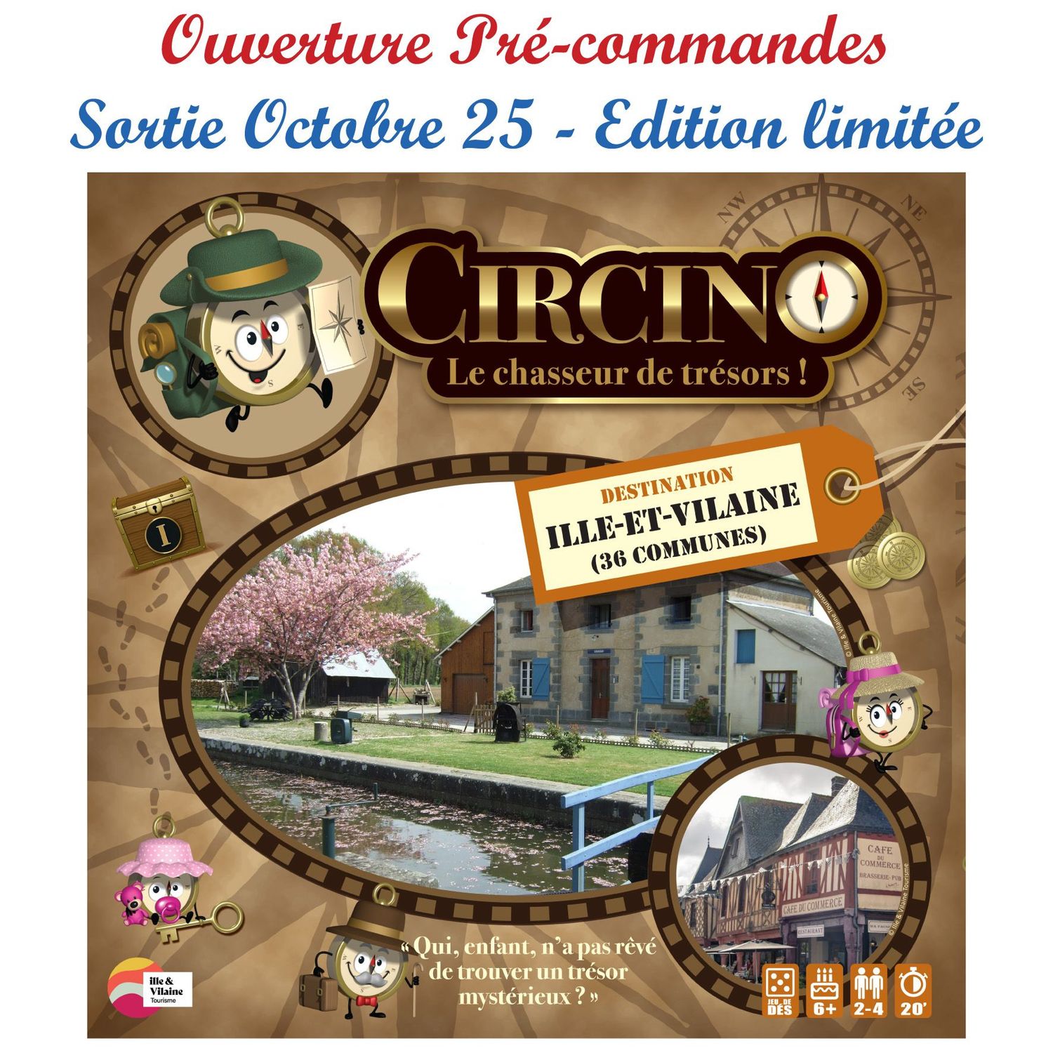 Circino, le Chasseur de Trésors - Destination Ille-et-Vilaine