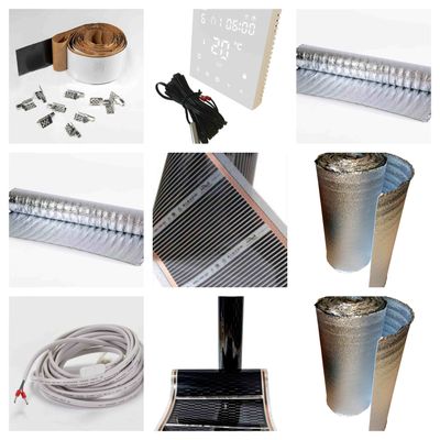 Heating film and additional materials