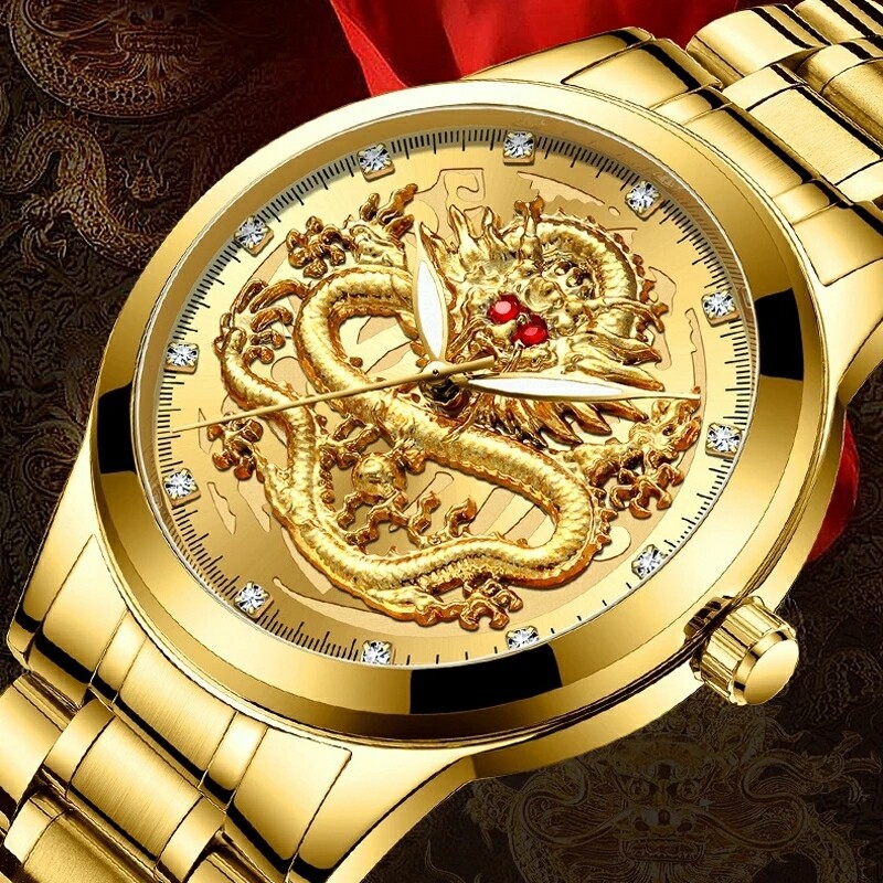 New Golden Men&#39;s Wrist Watches