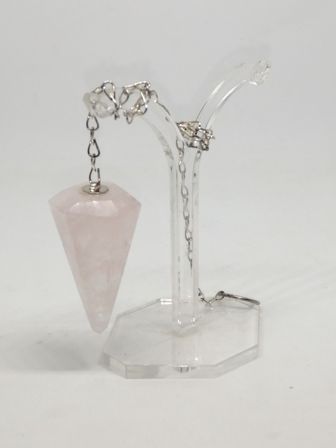 PENDOLO IN QUARZO ROSA