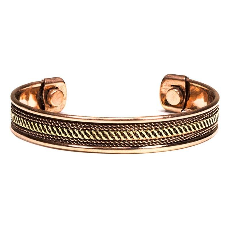 BRACCIALE IN RAME MAGNETICO, FANTASIA: DECORO 1