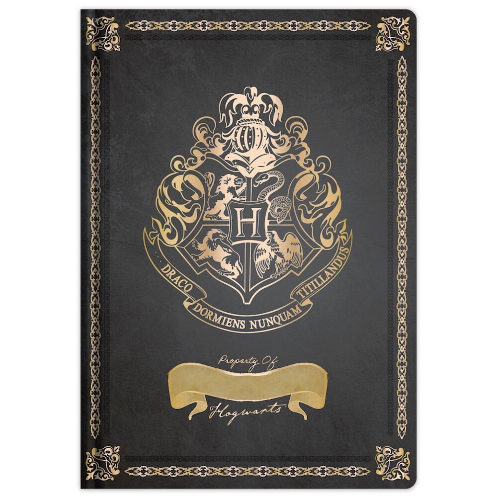 NOTEBOOK GRIGIO/NERO HOGWARTS