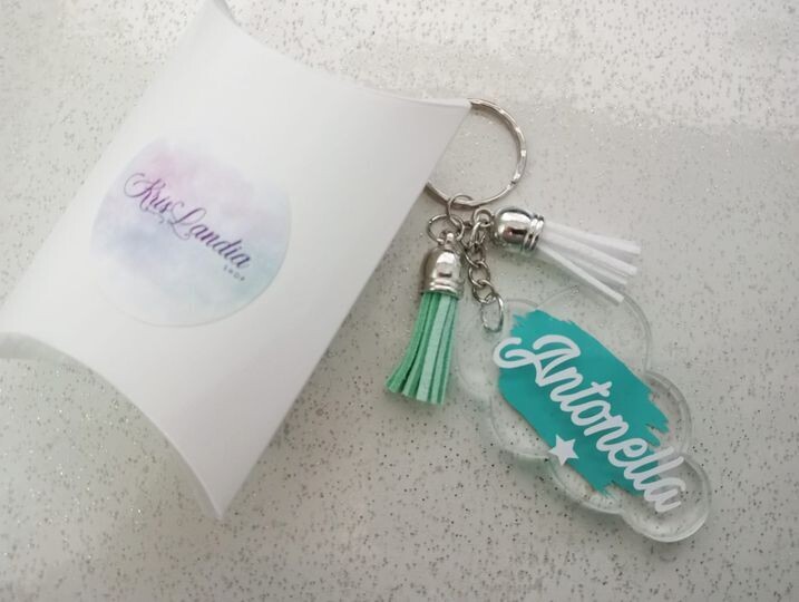 PORTACHIAVI "NUVOLETTA" CON NOME
