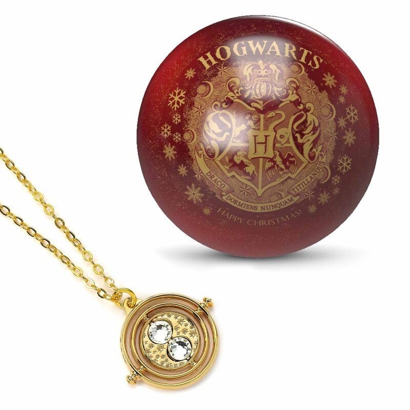 PALLA DI NATALE HOGWARTS CON GIRATEMPO