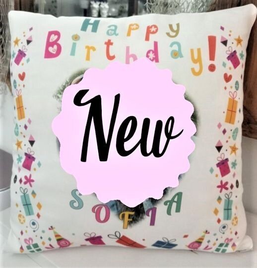 CUSCINO HAPPY BIRTHDAY con foto