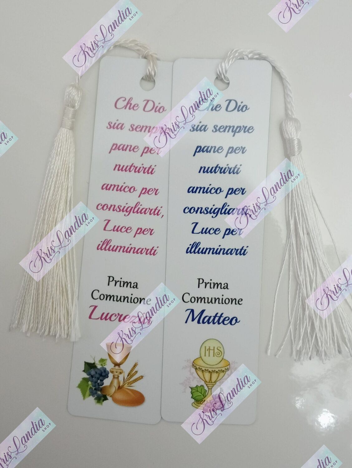 SEGNALIBRO PRIMA COMUNIONE