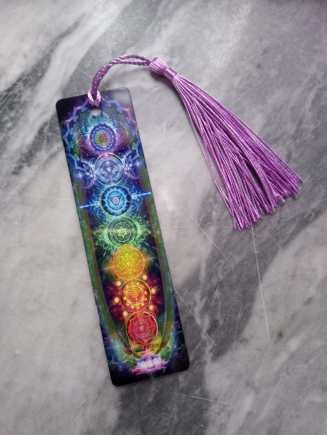SEGNALIBRO ALLUMINIO CHAKRA 2° modello