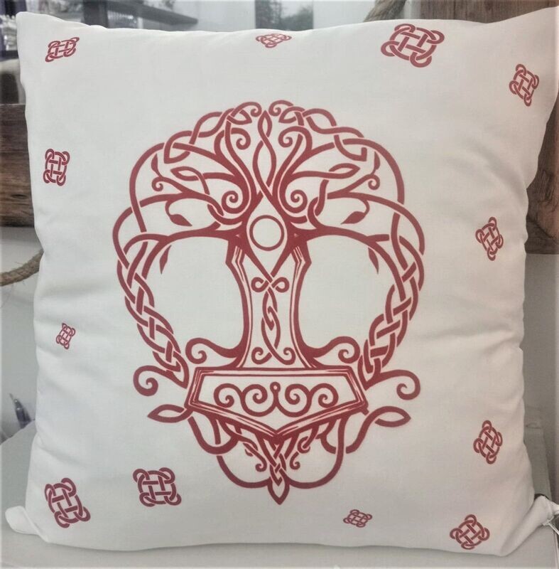 CUSCINO ALBERO DELLA VITA / MARTELLO DI THOR