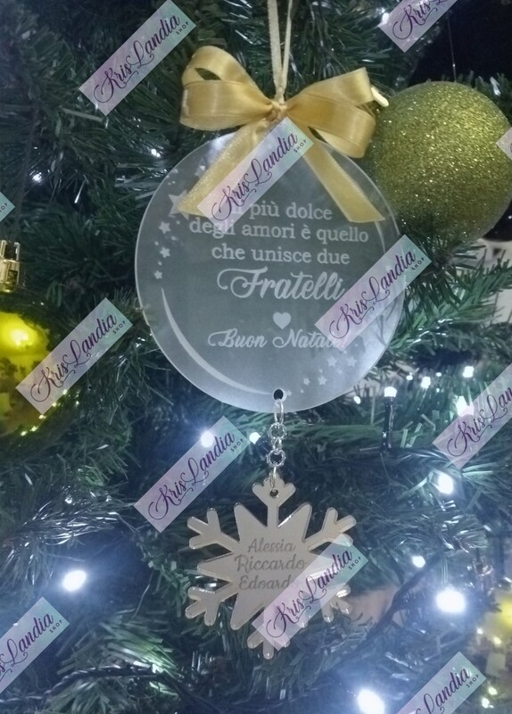 CIONDOLO PER ALBERO FRATELLI