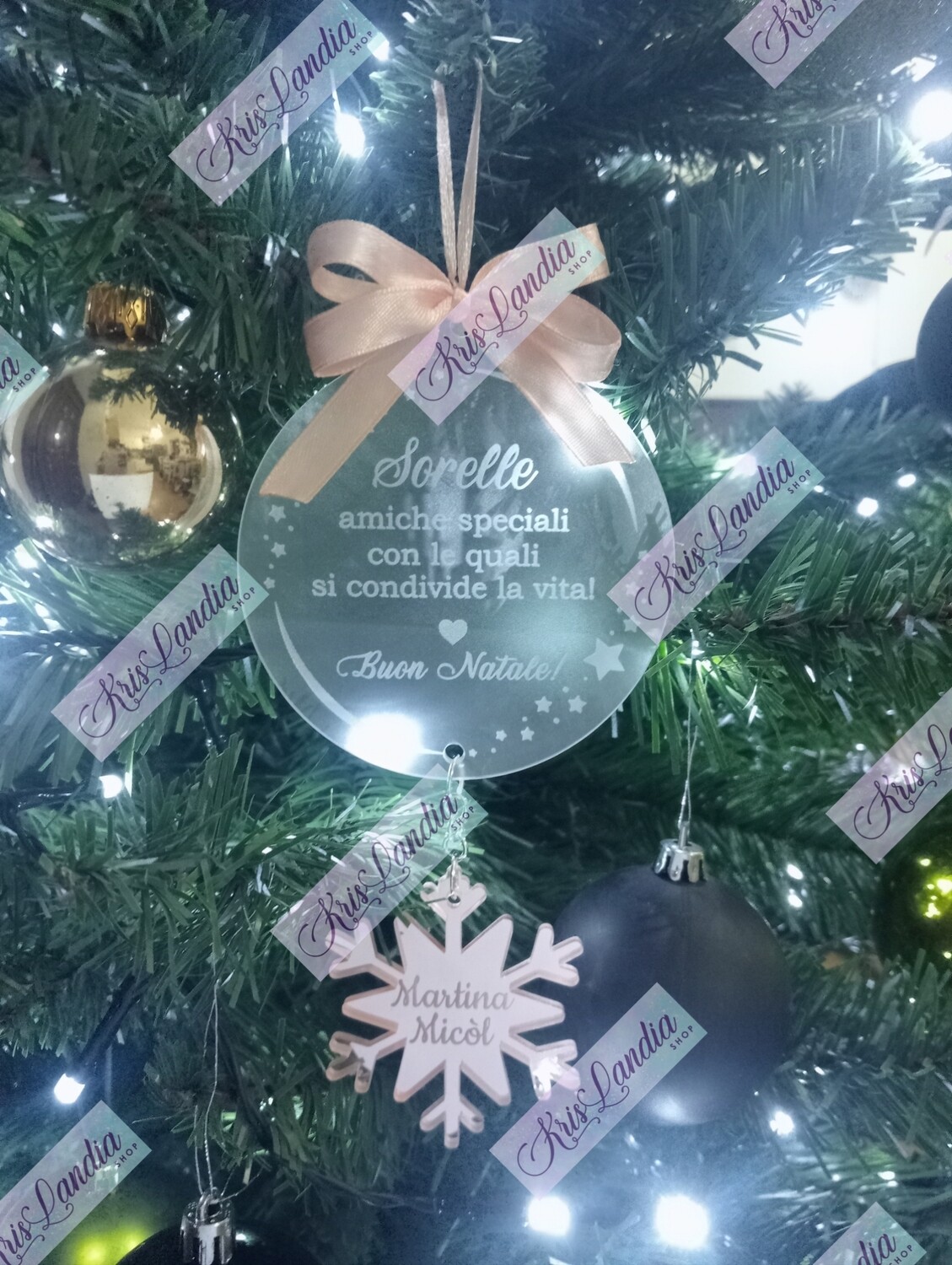 CIONDOLO PER ALBERO SORELLE