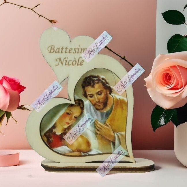 DOPPIO CUORE con immagine o foto