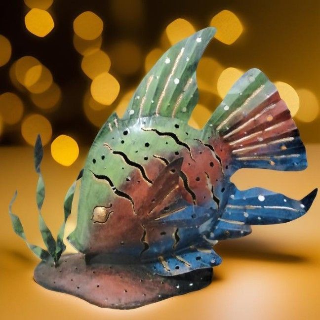 PESCE GRANDE PORTA CANDELA