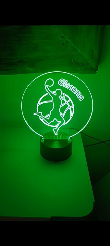 Lampada BASKET con nome