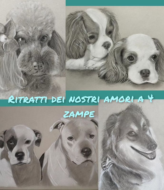 RITRATTO PERSONALIZZATO AMICI A 4 ZAMPE