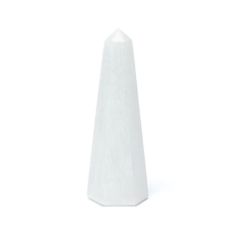 OBELISCO SELENITE  (foto indicativa, ogni pezzo è a se)