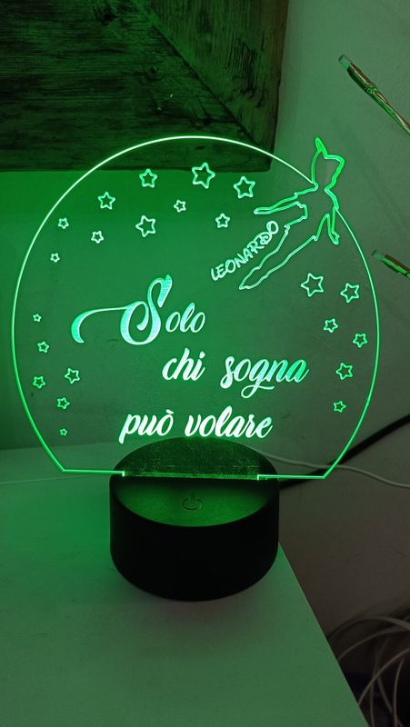 Lampada PETER con nome