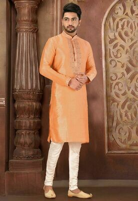 Peach Kurta Pajama