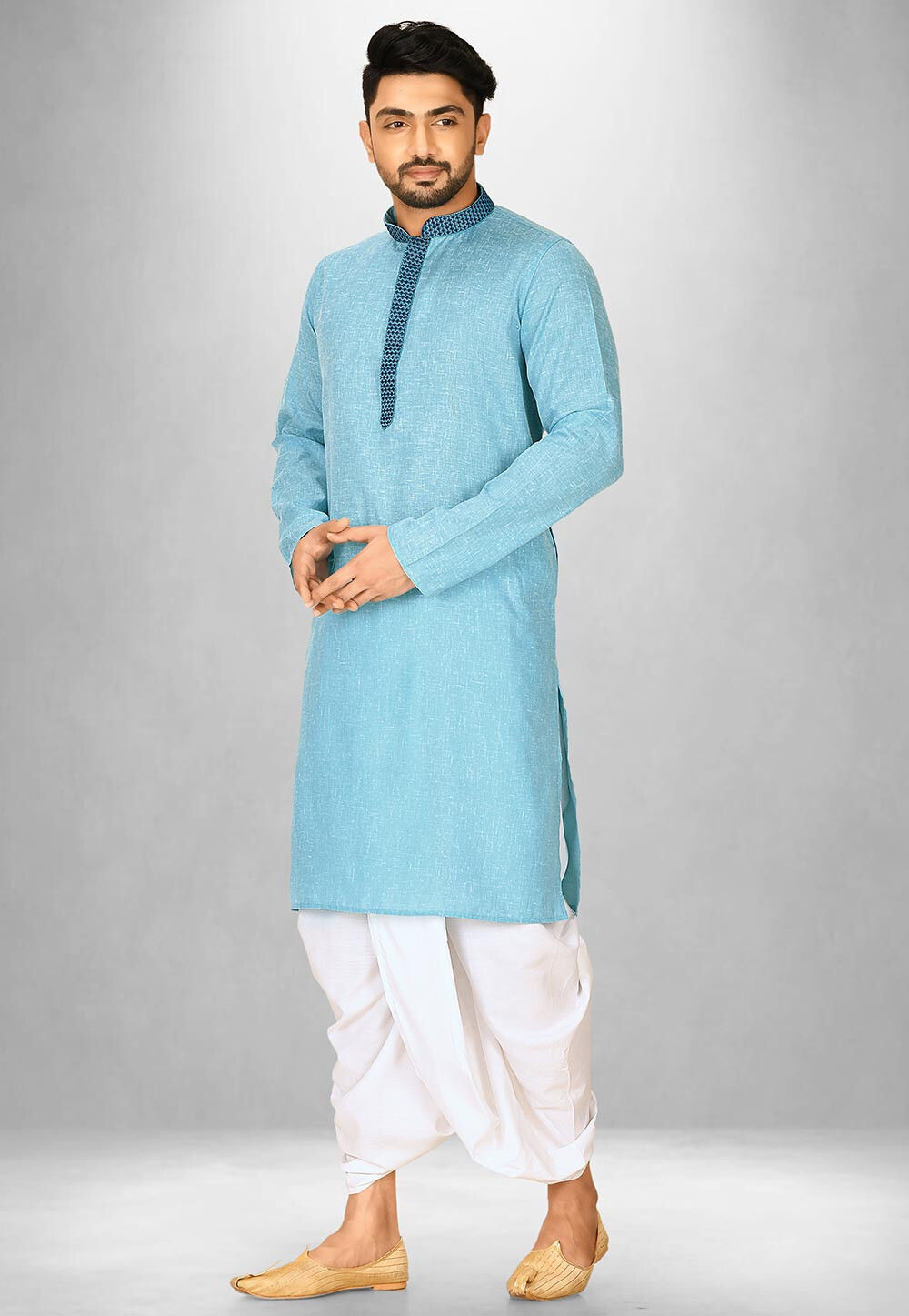Blue Dhoti Kurta