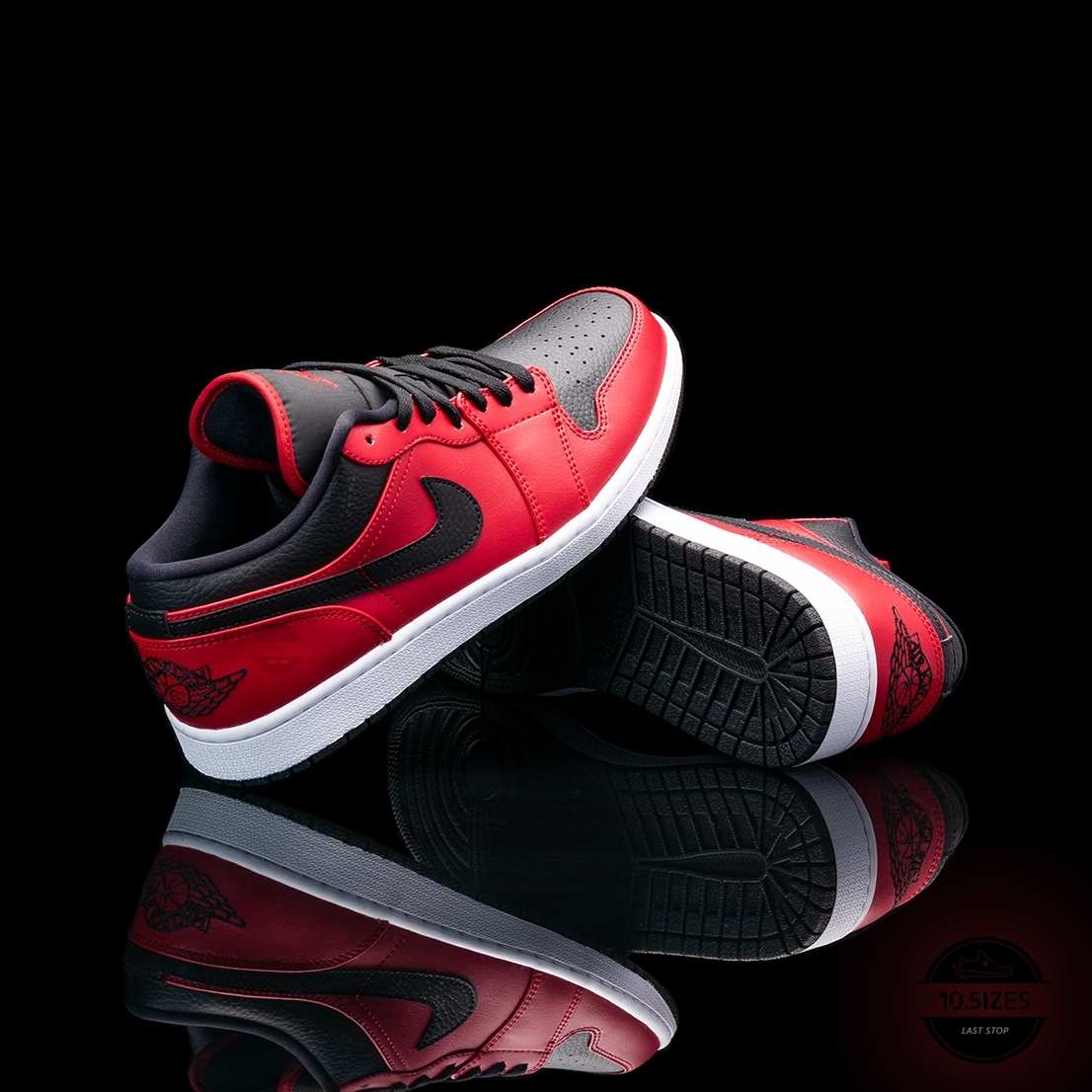 Jordan 1 Low Reverse Bred Pebbled Swoosh Jordan 1 Low Reverse Bred Pebbled Swoosh