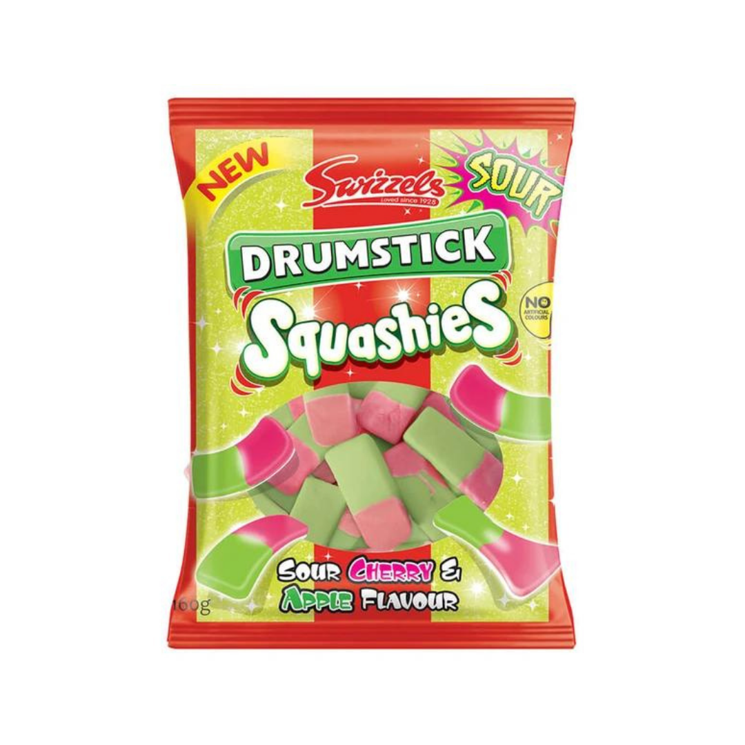 SQUASHIES SOUR CHERRY APPLE FLAVOUR 160g (U.K) SQUASHIES SOUR CHERRY APPLE FLAVOUR 160g (U.K)