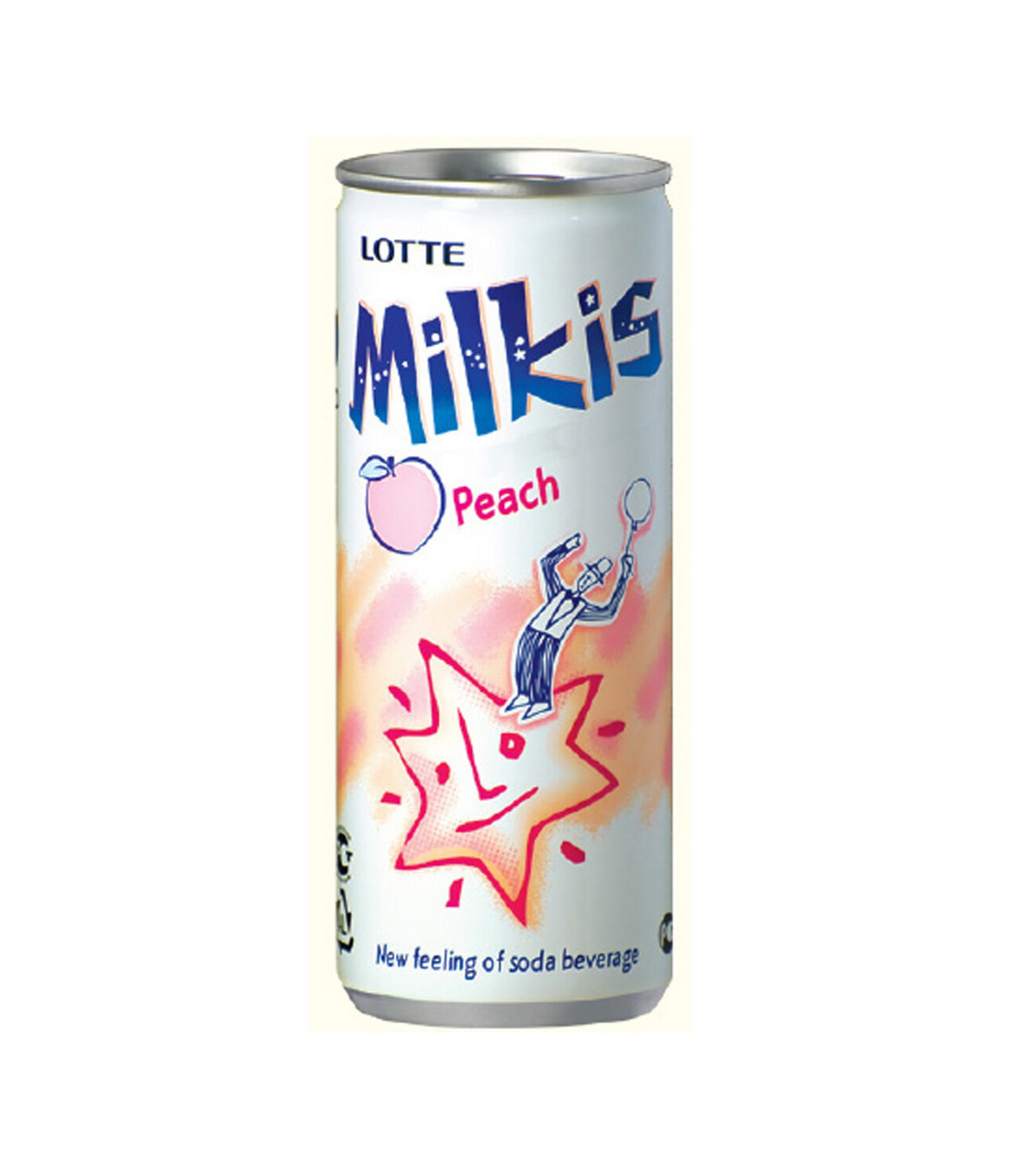 LOTTE MILKIS “Peach” SODA 250ml Can 