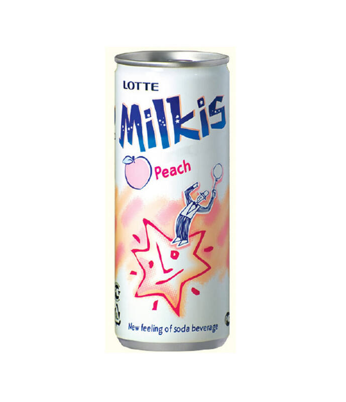 LOTTE MILKIS “Peach” SODA 250ml Can 