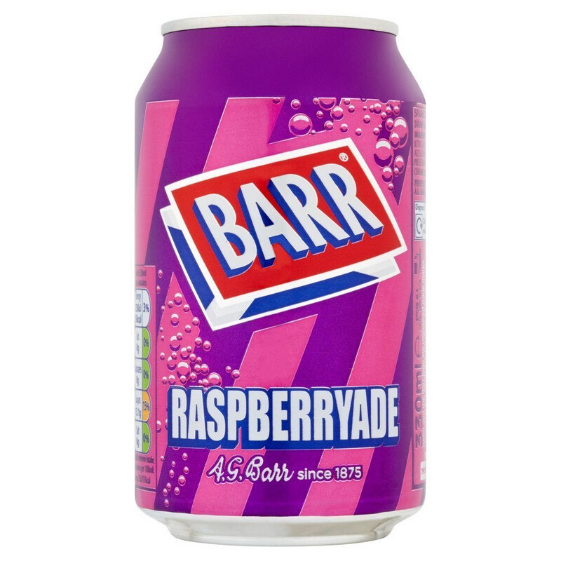 BARR “Raspberryade” 330ml Can (Product of Scotland) 