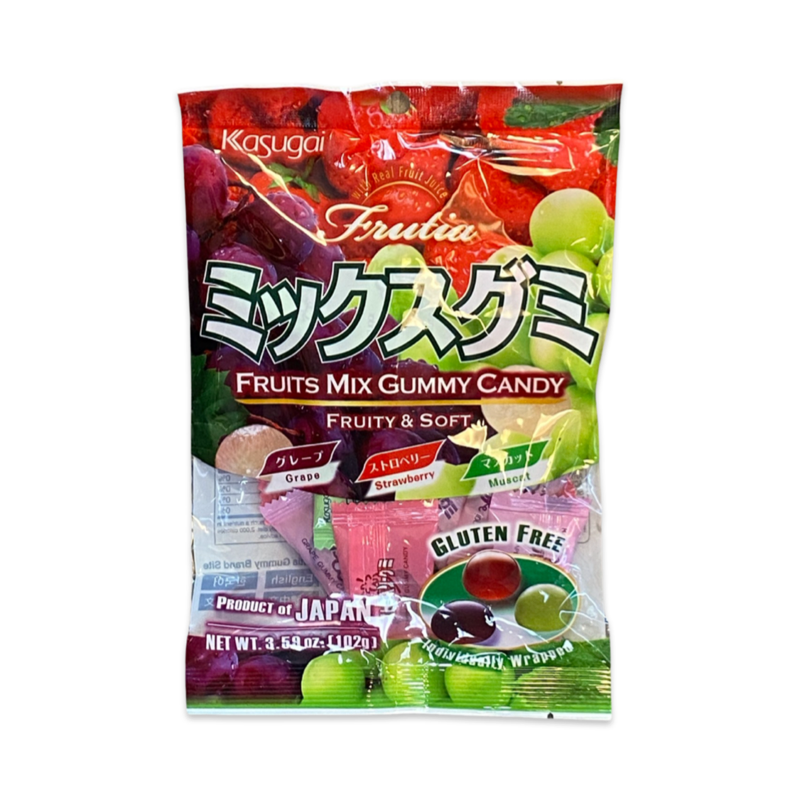 KASUGAI FRUITIA SOFT FRUIT GUMMY “Ast flavours “