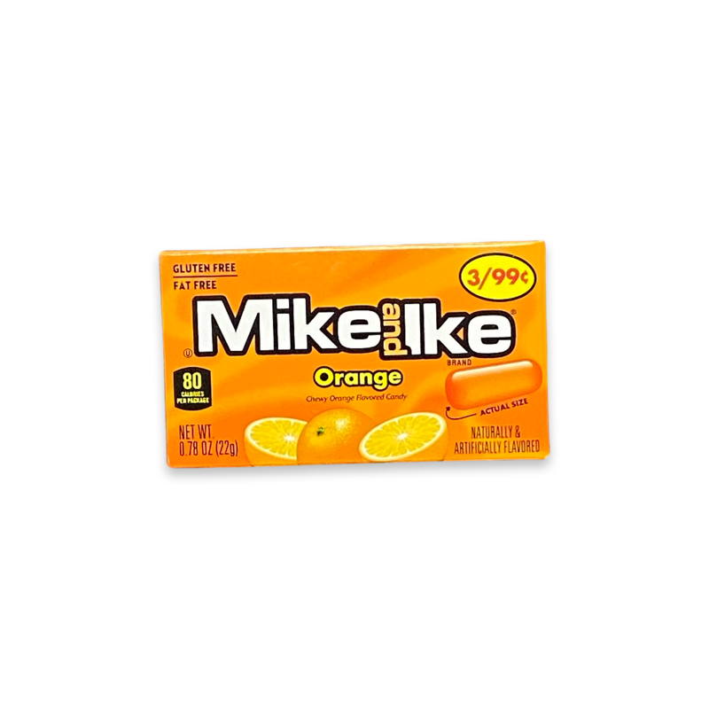 MIKE AND IKE “ Orange “ 22g Small Box MIKE AND IKE “ Orange “ 22g Small Box
