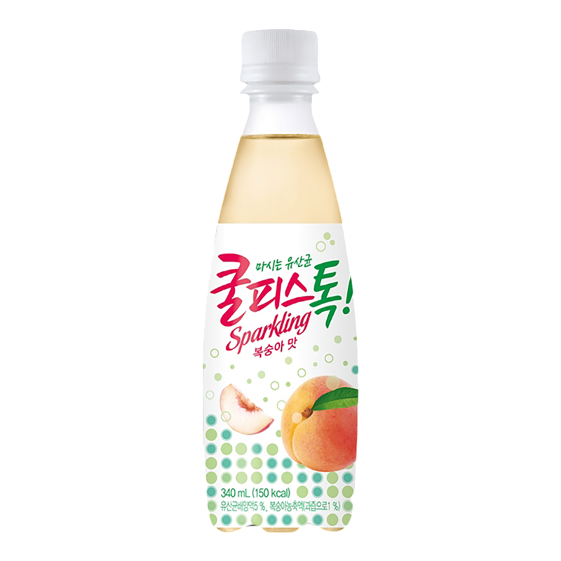 DONGWON COOLPIS ZERO SPARKLING PEACH 340ml Bottle (Product of Korea ) 