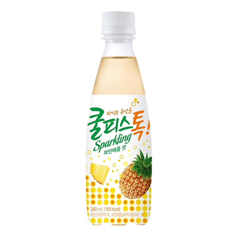 DONGWON COOLPIS ZERO SPARKLING PINEAPPLE 340ml Bottle (Product of Korea ) 