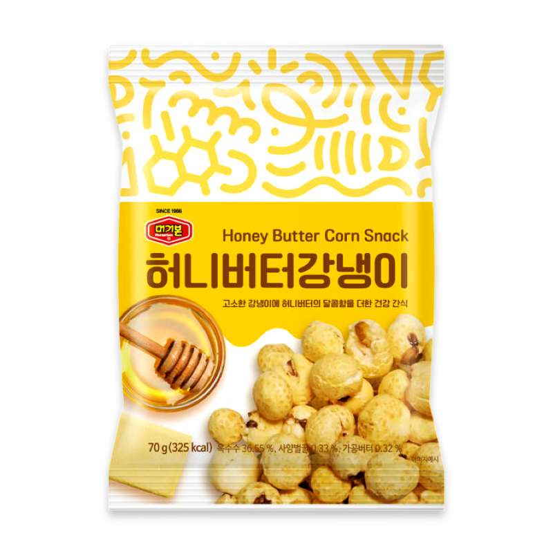 MURGERBON HONEY BUTTER POPCORN SNACK 70g Bag (Product of Korea) MURGERBON HONEY BUTTER POPCORN SNACK 70g Bag (Product of Korea)
